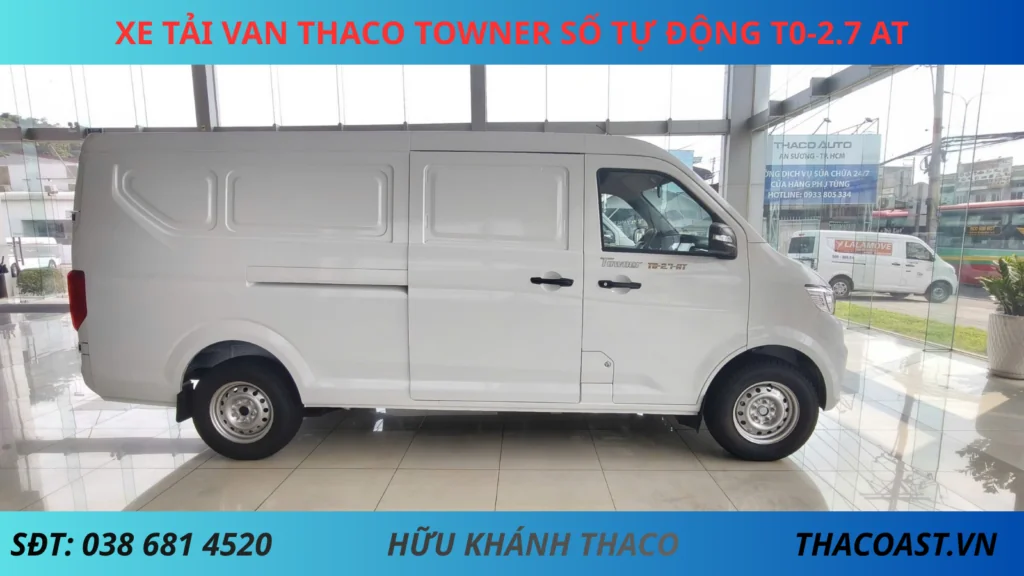 XE Van TF480 2 chỗ số tự động THÙNG DÀI 2M9 TẢI TRỌNG 945KG màu trắng