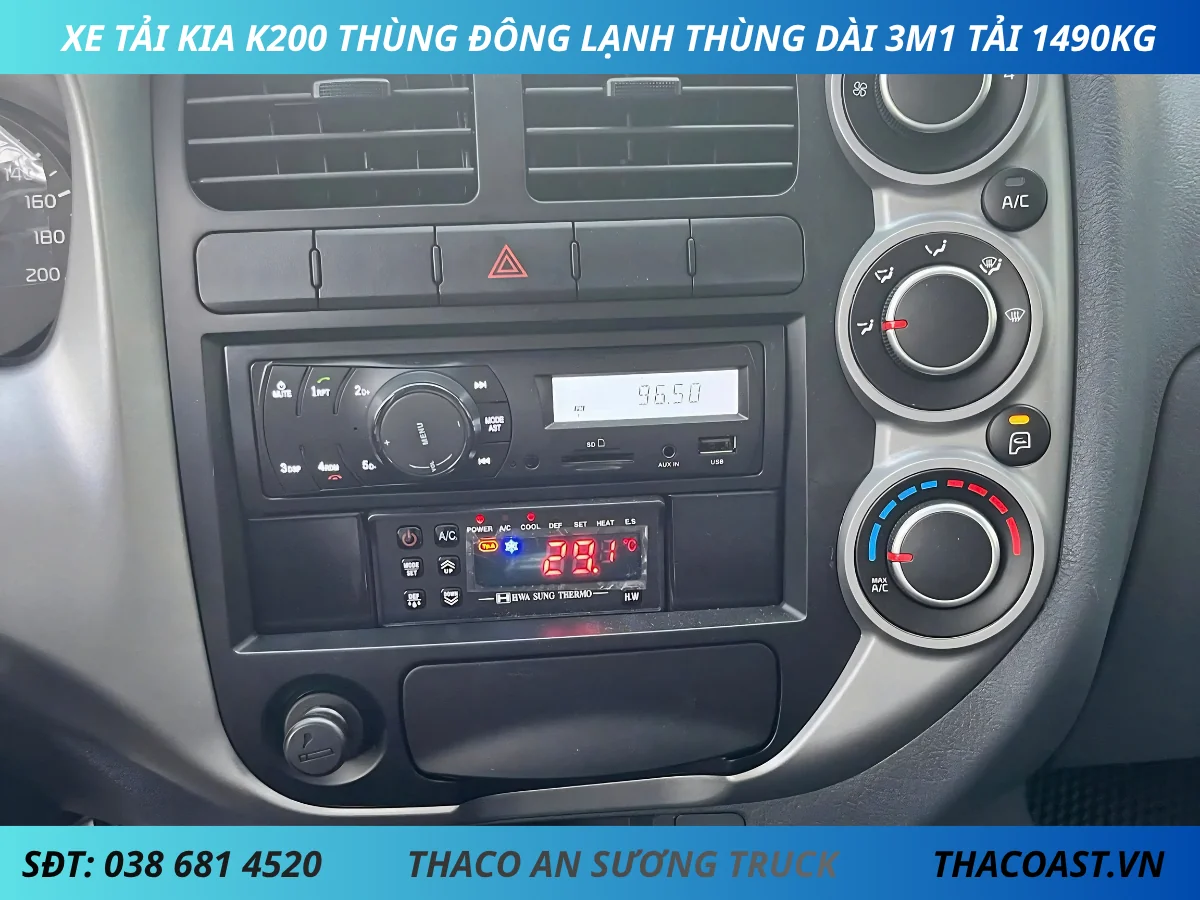 BẢNG ĐIỀU KHIỂN KIA K200 THÙNG ĐÔNG LẠNH