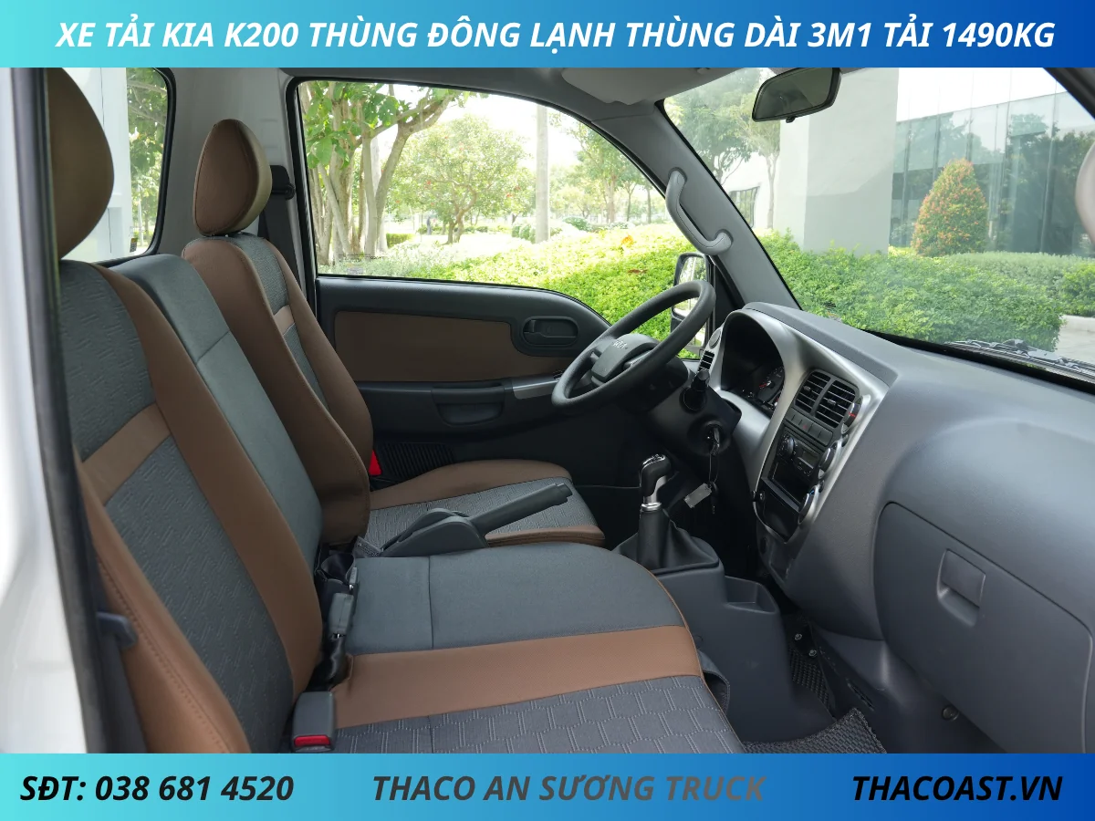 nội thất kia k200 thùng đông0lanhj