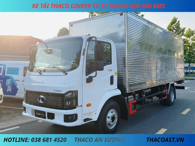 THACO LINKER T2-12 Thùng kín màu trắng
