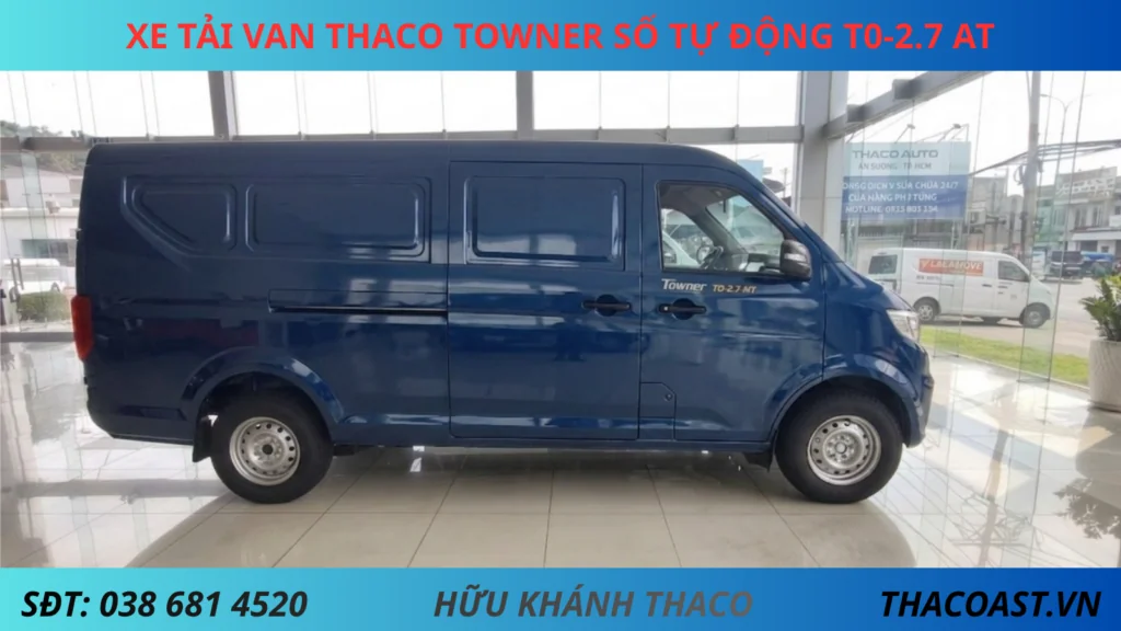XE Van TF480 2 chỗ số tự động THÙNG DÀI 2M9 TẢI TRỌNG 945KG màu xanh