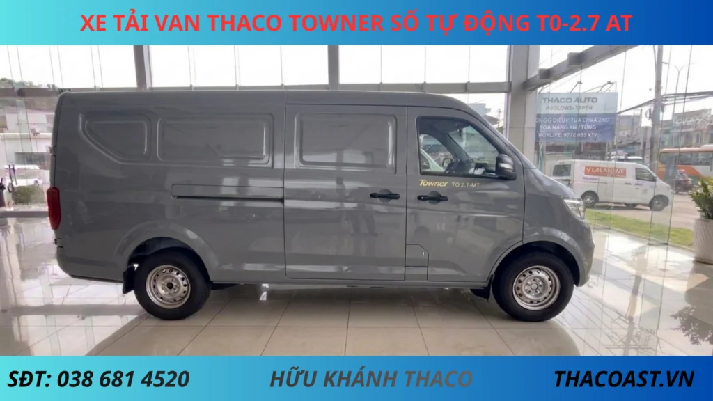 XE Van TF480 2 chỗ số tự động THÙNG DÀI 2M9 TẢI TRỌNG 945KG màu xám 