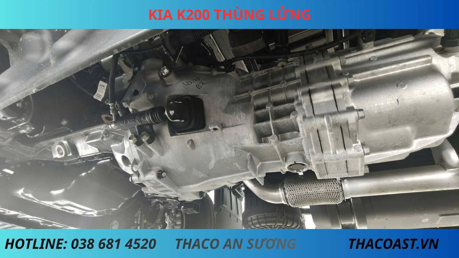 HỘP SỐ XE TẢI THÙNG LỬNG 2 TẤN KIA K200 THÙNG DÀI 3M2