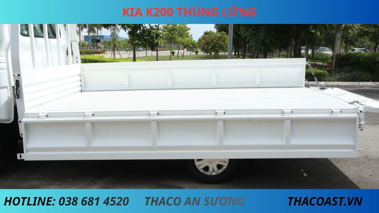 XE TẢI THÙNG LỬNG 2 TẤN KIA K200 THÙNG DÀI 3M2