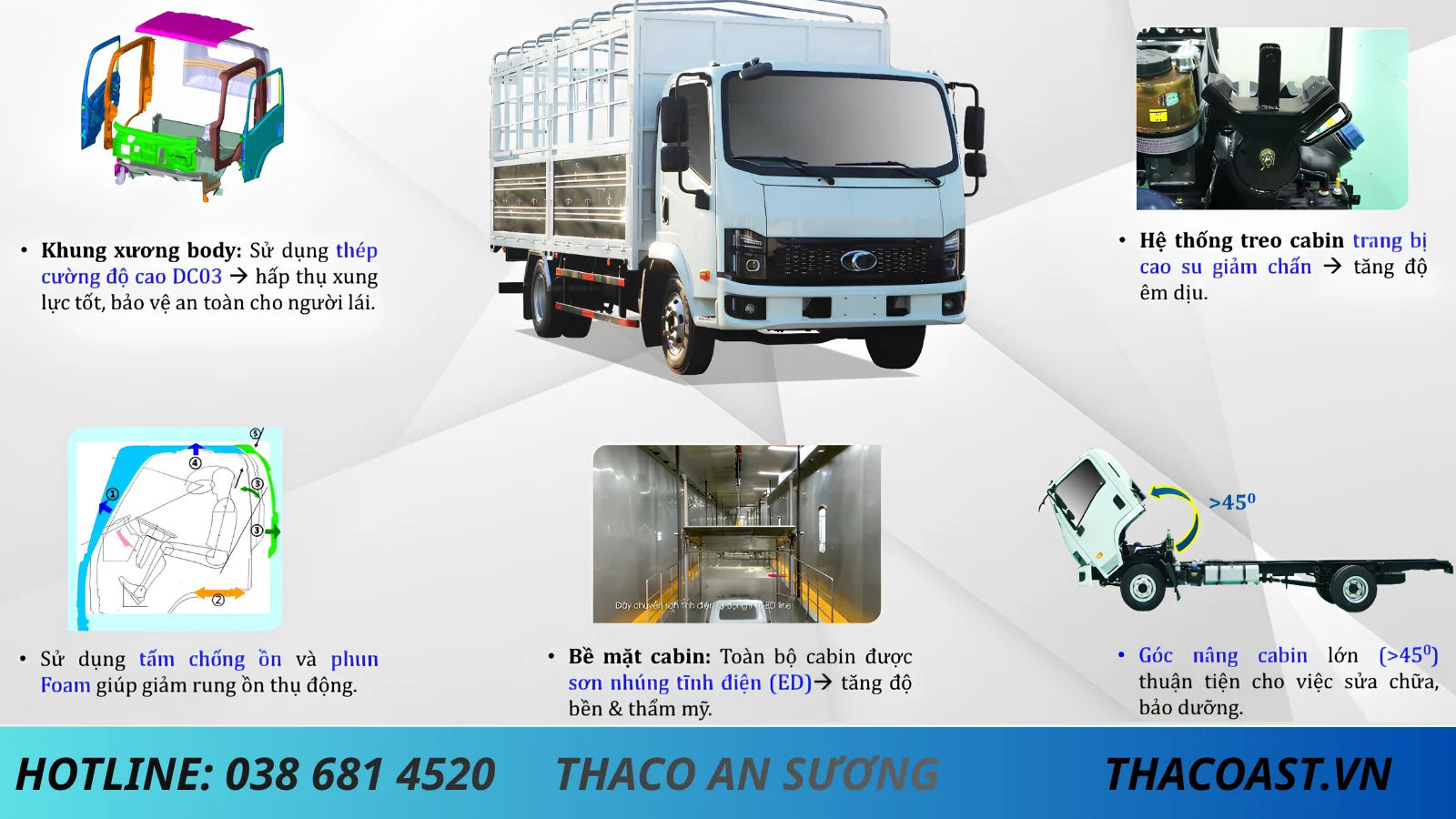 XE TẢI XE TẢI THACO LINKER T2-7.5 THÙNG LỬNG DÀI 5M2 TẢI 3 TẤN 5