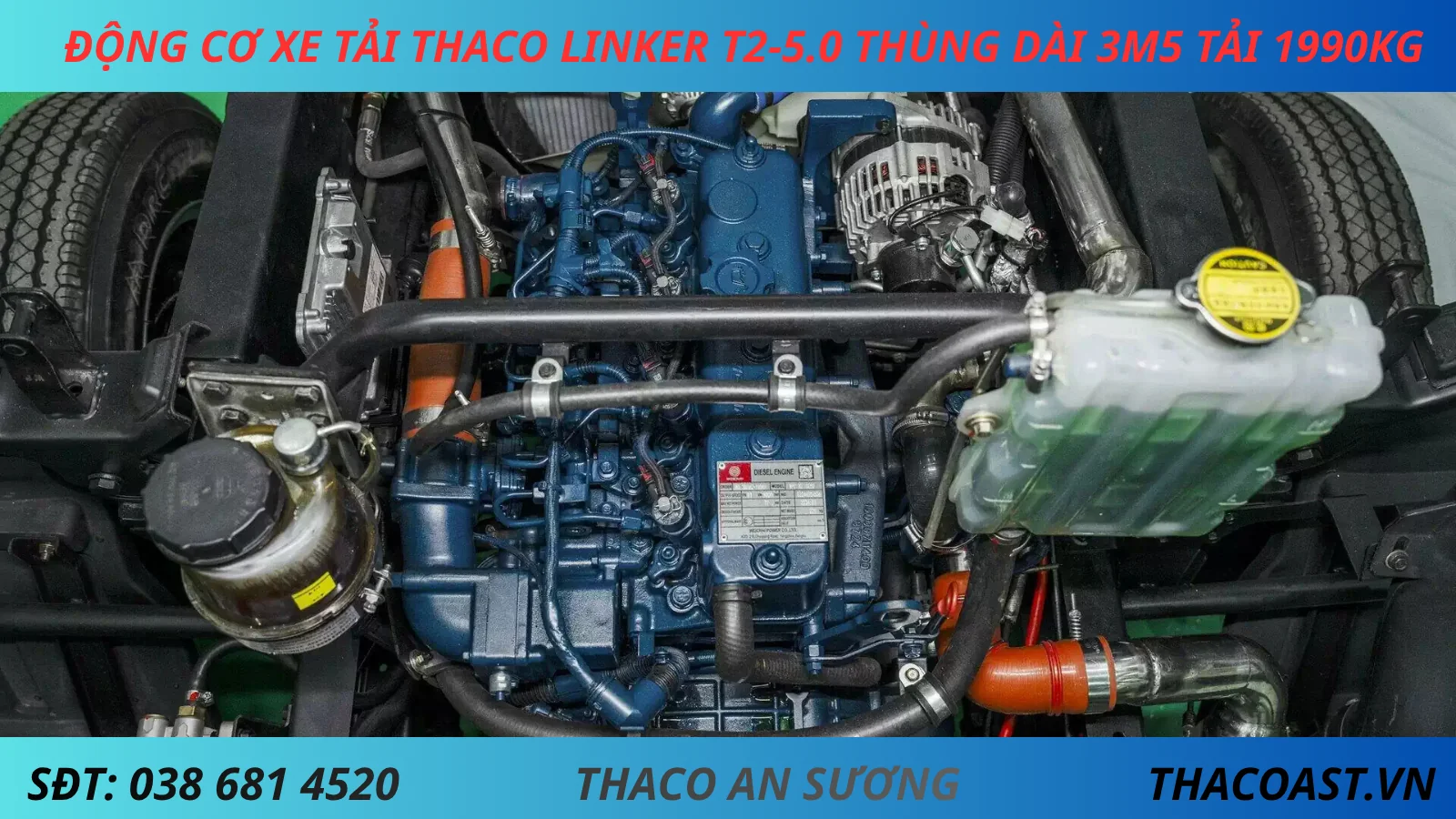 ĐỘNG CƠ XE TẢI 2 TẤN THACO LINKER T2-5.0
