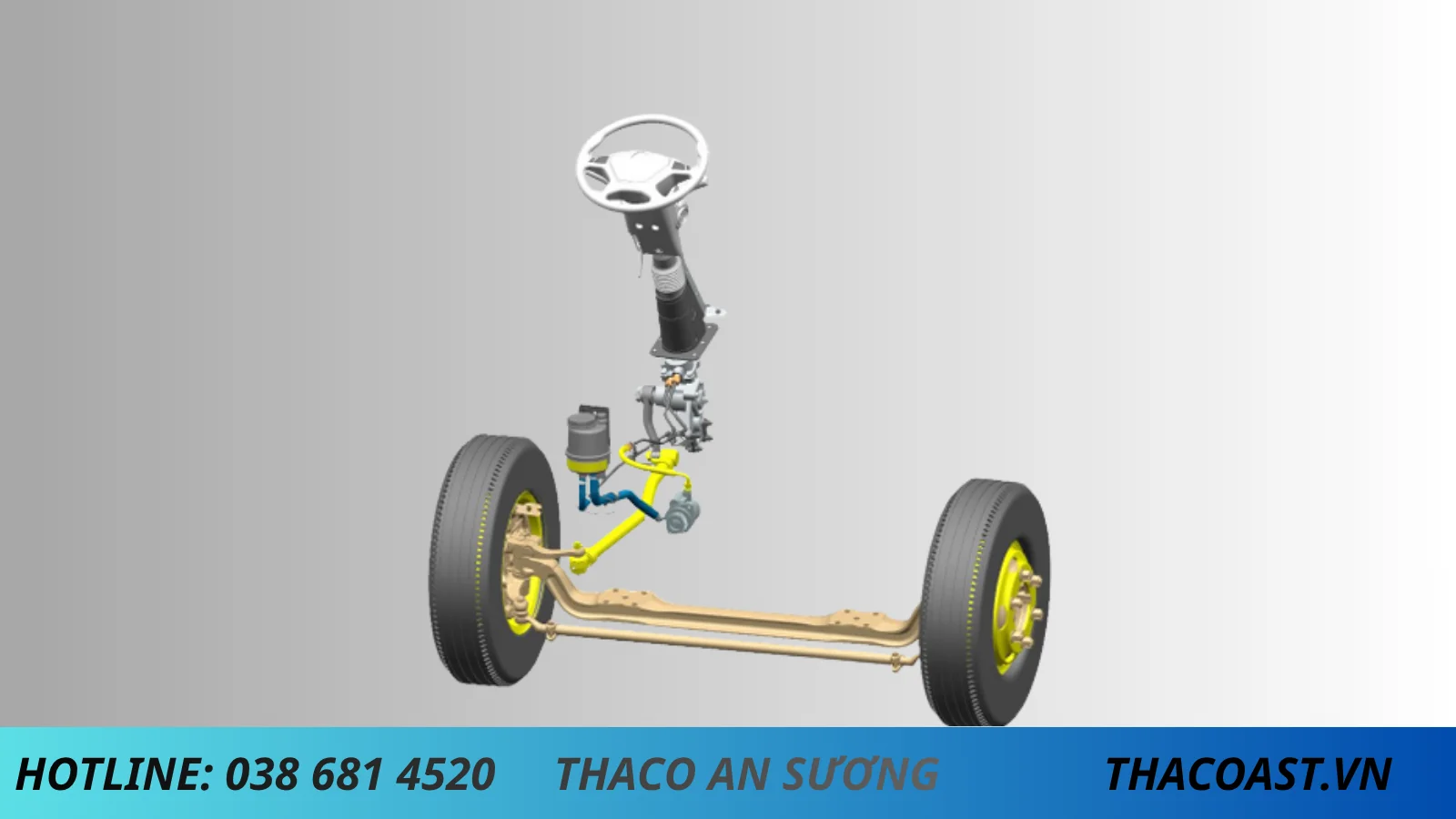 HỆ THỐNG TREO XE BEN THACO LINKER T3-12 TẢI TRỌNG 7.5 TẤN THỂ TÍCH THÙNG 6 KHỐI