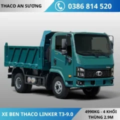 HÌNH NỀN WEB THACO LINKER T3-9.0 XE BEN THACO LINKER T3-9.0 TẢI TRỌNG 4990KG THỂ TÍCH THÙNG 4 KHỐI