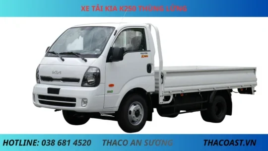 KIA-K250-THUNG-LUNG xe tải Kia K250 thùng lửng dài 3m5 tải trọng 2t49
