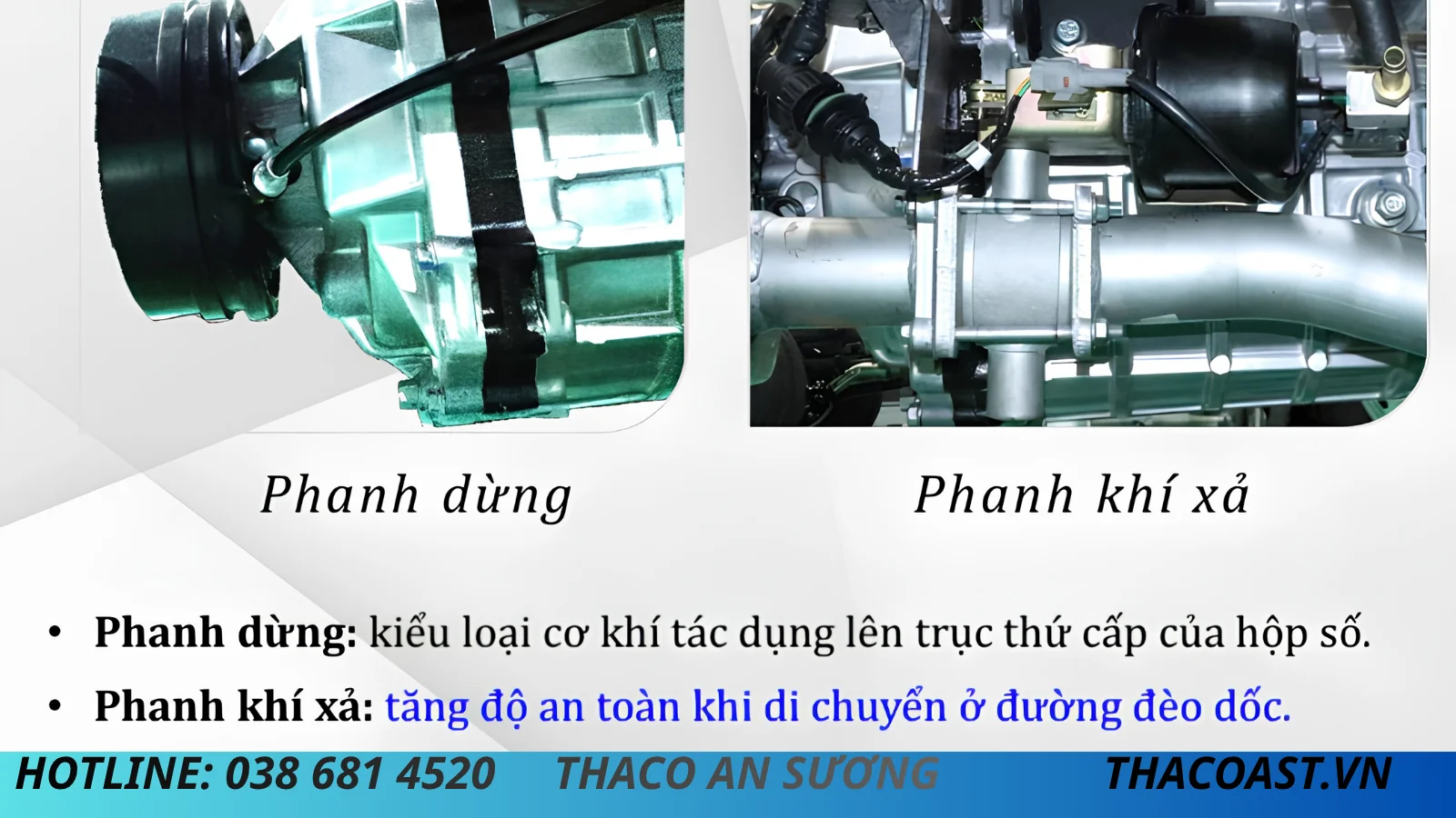 PHANH PHỤ XE TẢI THACO LINKER T2-7.5 THÙNG LỬNG DÀI 5M2 TẢI 3 TẤN 5