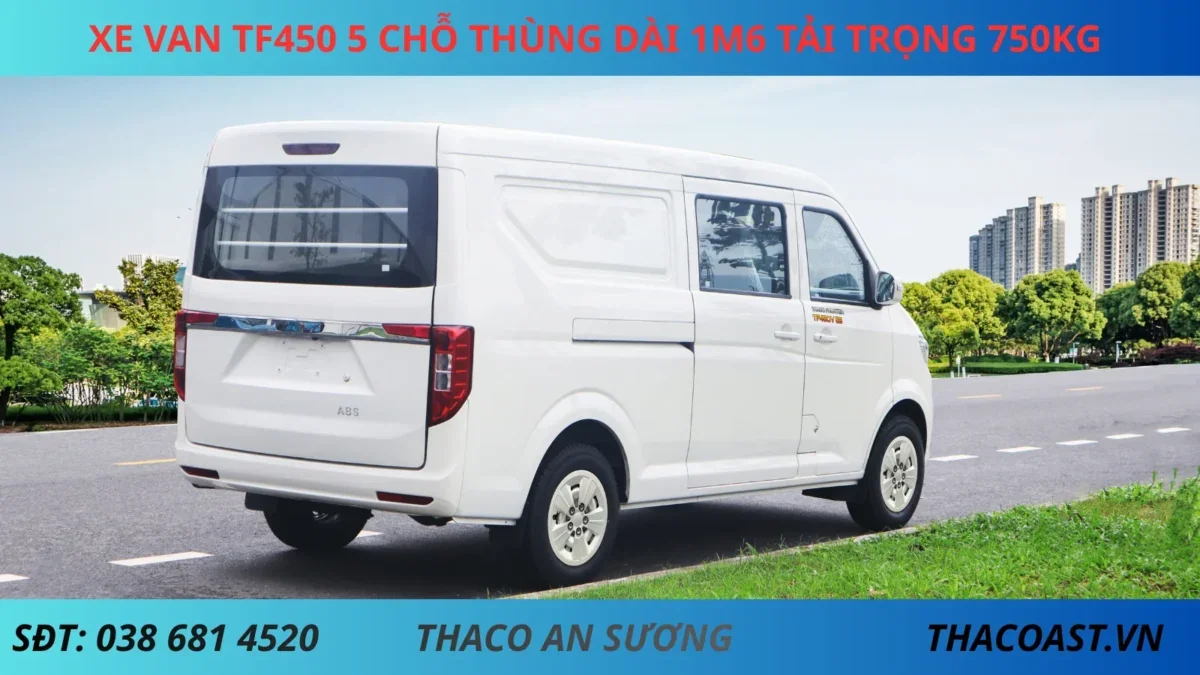 TF 450 5 CHỖ AT (2) XE VAN TF450 5 CHỖ SỐ TỰ ĐỘNG THÙNG DÀI 1M6 TẢI TRỌNG 945KG