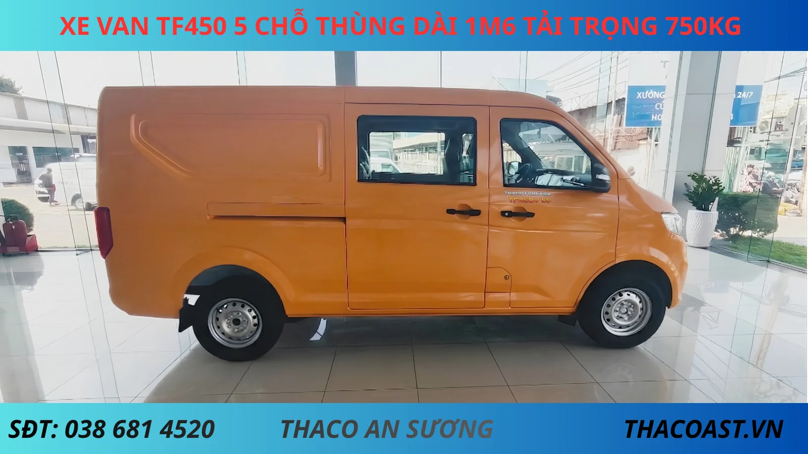 Xe Van Số Sàn 5 Chỗ TF450 màu cam