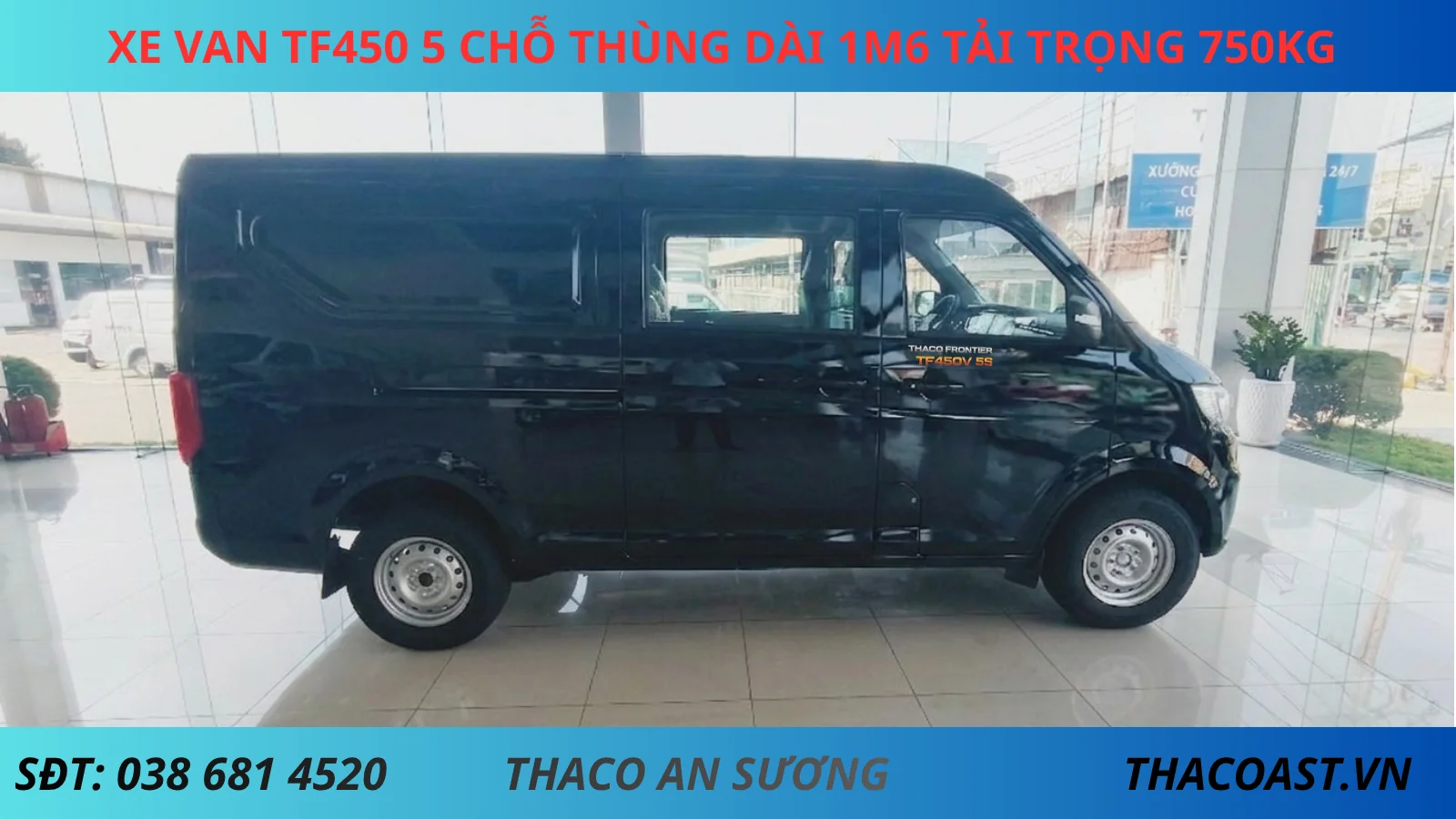 Xe Van Số Sàn 5 Chỗ TF450 màu đen