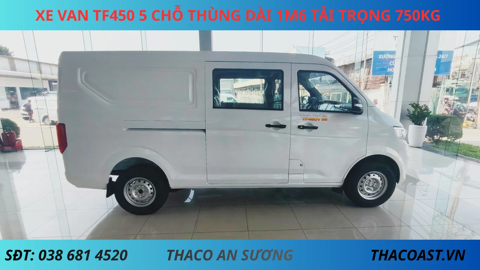Xe Van Số Sàn 5 Chỗ TF450 màu trắng