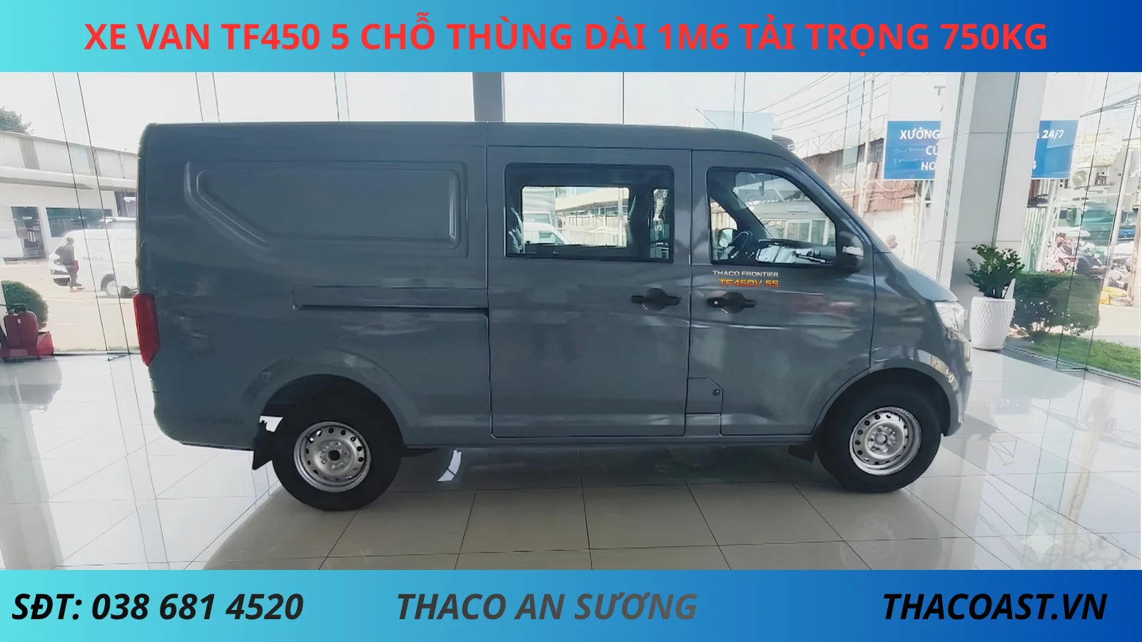 Xe Van Số Sàn 5 Chỗ TF450 màu xám