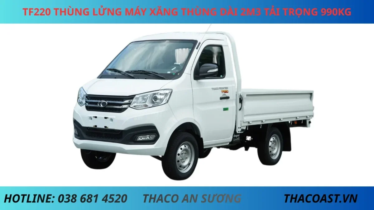 TF220-THUNG-LUNG XE TẢI THÙNG LỬNG TF220 THÙNG DÀI 2M3 TẢI 990KG