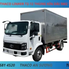 XE TẢI THACO LINKER T2-12 THÙNG KÍN DÀI 5M2 TẢI 7T8