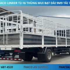 THACO LINKER T2-16 THÙNG MUI BẠT DÀI 9M9 (6) THACO LINKER T2-16 THÙNG MUI BẠT DÀI 9M9