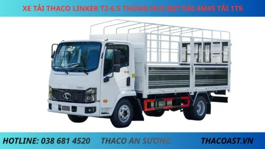 THACO LINKER T2-6.5 MUI BẠT XE TẢI THACO LINKER THÙNG MUI BẠT DÀI 4M45 TẢI 1T9