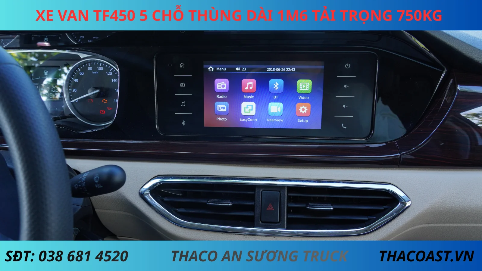 Màn Hình AVN 9 ICNH xe van số sàn TF450V5S