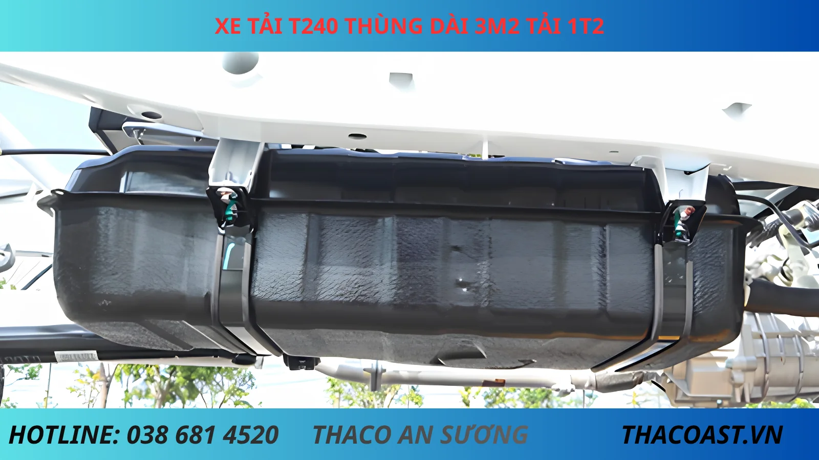 THÙNG NHIÊN LIỆU Xe tải TF240 thùng kín dài 3m25 tải 1T2