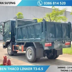 XE BEN THACO LINKER T3-6.5 (10) XE BEN THACO LINKER T3-6.5 TẢI TRỌNG 3490KG THỂ TÍCH THÙNG 2.9 KHỐI