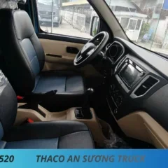 XE TẢI NHẸ THÙNG LỬNG TF220 TẢI 990KG (7) NỘI THẤT XE TẢI THACO TOWNER TF220 THÙNG LỬNG DÀI 2M3 TẢI 990KG