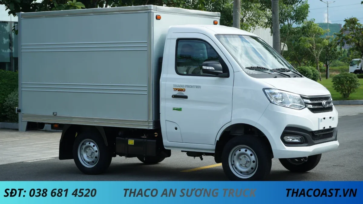 XE TẢI NHẸ THÙNG kín TF220 TẢI 980KG (6) XE TẢI NHẸ 1 TẤN TF220 THÙNG KÍN DÀI 2M3