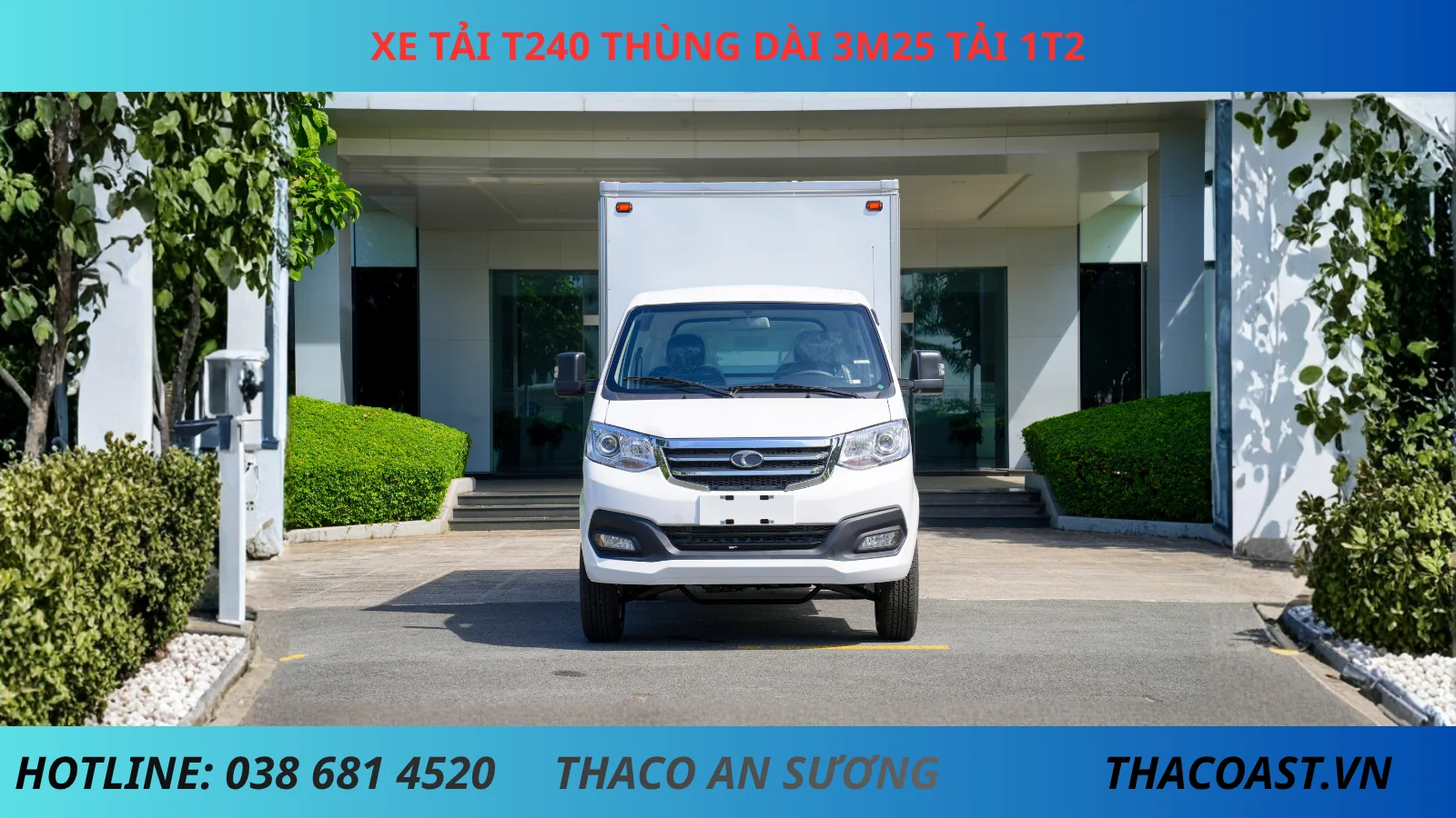 Xe tải TF240 thùng kín dài 3m25 tải 1T2