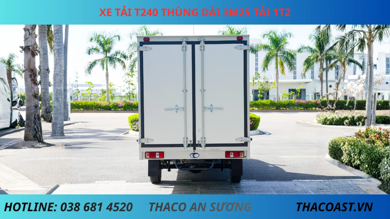 Xe tải TF240 thùng kín dài 3m25 tải 1T2