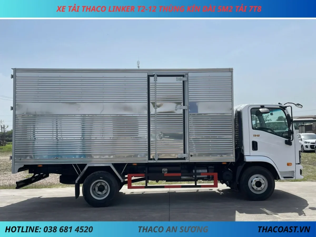 XE TẢI 8 TẤN THACO LINKER T2-12 THÙNG KÍN DÀI 5M2