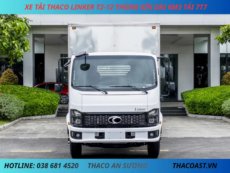 XE TẢI THACO LINKER T2-12 THÙNG KÍN DÀI 6M3 TẢI 7T7 (2) XE TẢI 8 TẤN THACO LINKER T2-12 THÙNG KÍN DÀI 6M3