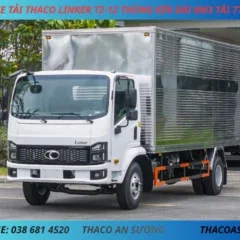 XE TẢI THACO LINKER T2-12 THÙNG KÍN DÀI 6M3 TẢI 7T7 XE TẢI 8 TẤN THACO LINKER T2-12 THÙNG KÍN DÀI 6M3