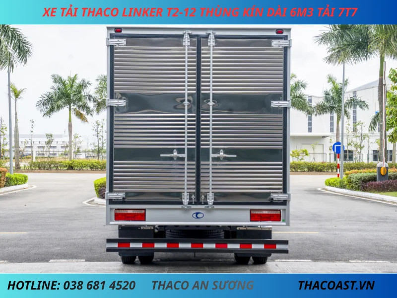 XE TẢI THACO LINKER T2-12 THÙNG KÍN DÀI 6M3 TẢI 7T7 (6) XE TẢI 8 TẤN THACO LINKER T2-12 THÙNG KÍN DÀI 6M3