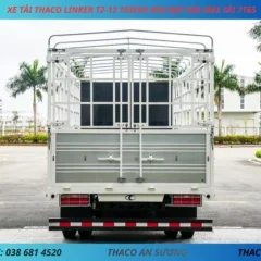 XE TẢI THACO LINKER T2-12 THÙNG MUI BẠT DÀI 6M3 TẢI 7T65 (6) XE TẢI 8 TẤN THACO LINKER T2-12 THÙNG MUI BẠT DÀI 6M3