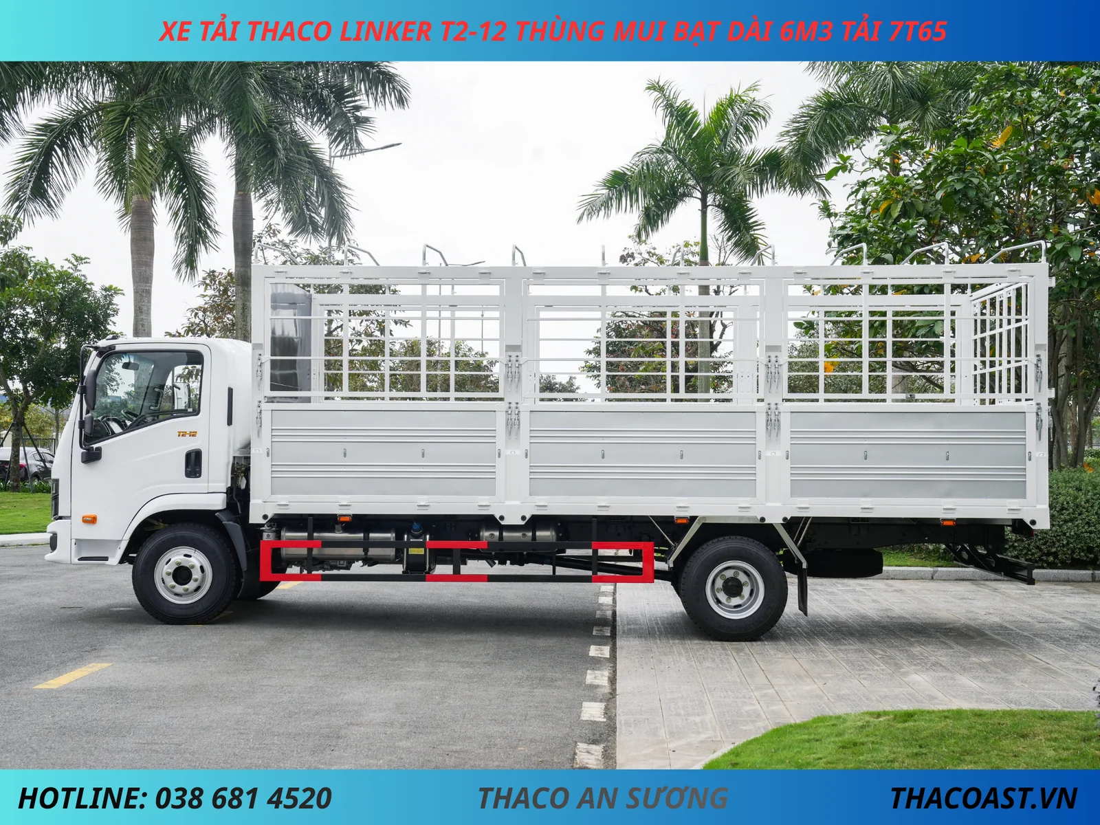XE TẢI 8 TẤN THACO LINKER T2-12 THÙNG MUI BẠT DÀI 6M3