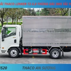 XE TẢI THACO LINKER T2-5.0 THÙNG KÍN DÀI 3M5 TẢI 1990KG (2) XE TẢI 2 TẤN THACO LINKER T2-5.0 THÙNG KÍN DÀI 3M6