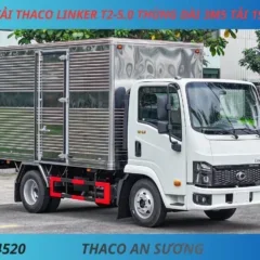 XE TẢI THACO LINKER T2-5.0 THÙNG KÍN DÀI 3M5 TẢI 1990KG XE TẢI 2 TẤN THACO LINKER T2-5.0 THÙNG KÍN DÀI 3M6