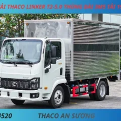 XE TẢI THACO LINKER T2-5.0 THÙNG KÍN DÀI 3M5 TẢI 1990KG (4) XE TẢI 2 TẤN THACO LINKER T2-5.0 THÙNG KÍN DÀI 3M6