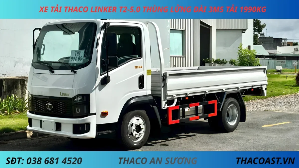 XE TẢI 2 TẤN THACO LINKER T2-5.0 THÙNG LỬNG DÀI 3M6