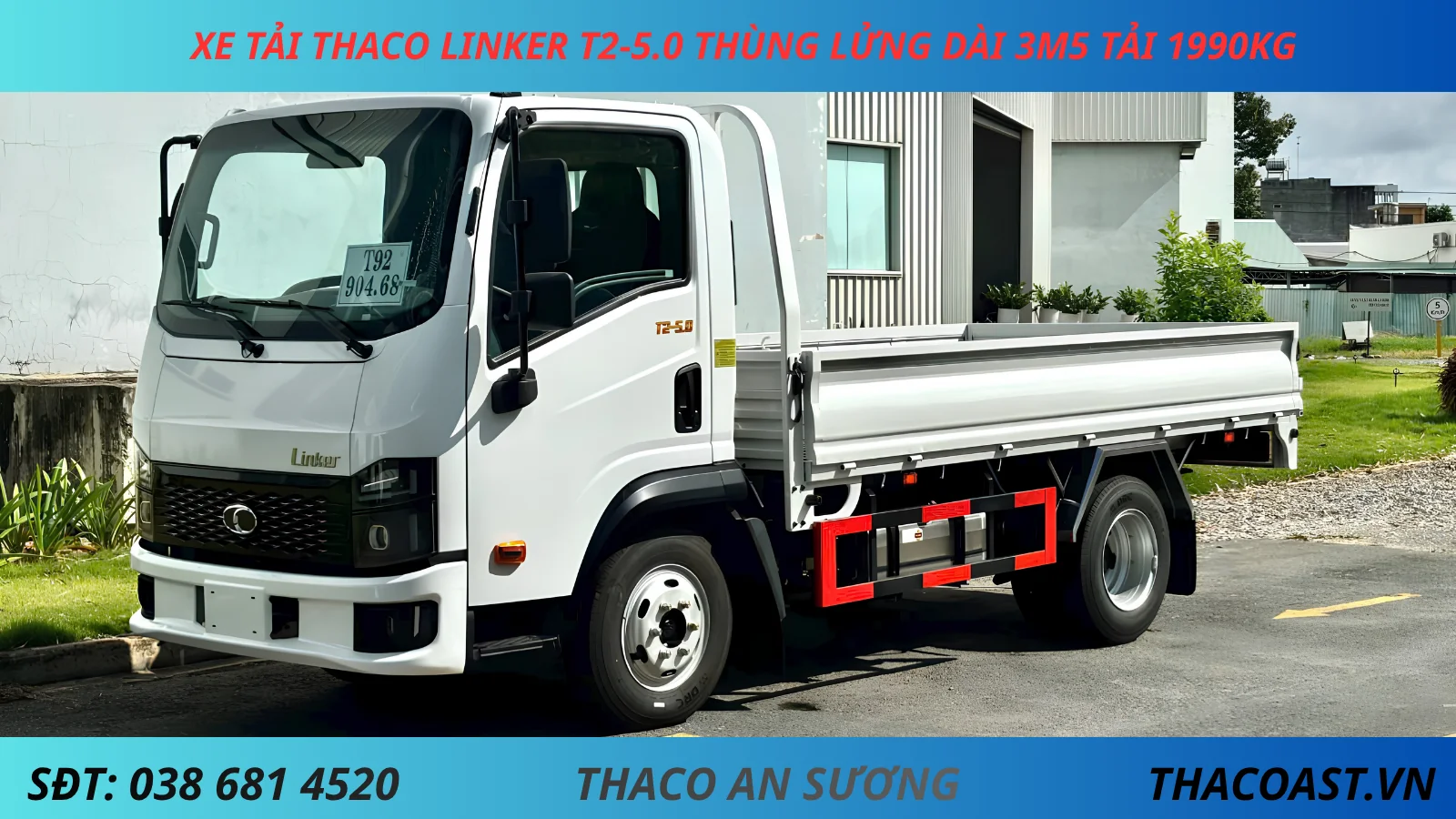 XE TẢI 2 TẤN THACO LINKER T2-5.0 THÙNG LỬNG DÀI 3M6