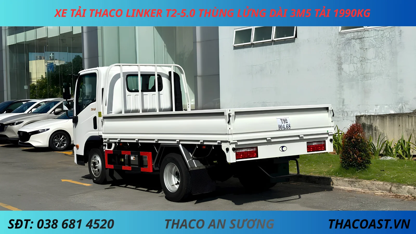 XE TẢI 2 TẤN THACO LINKER T2-5.0 THÙNG LỬNG DÀI 3M6