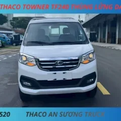 XE TẢI THACO TOWNER TF240 THÙNG LỬNG (2) XE TẢI NHẸ 1 TẤN 5 TF240 THÙNG LỬNG DÀI 3M25