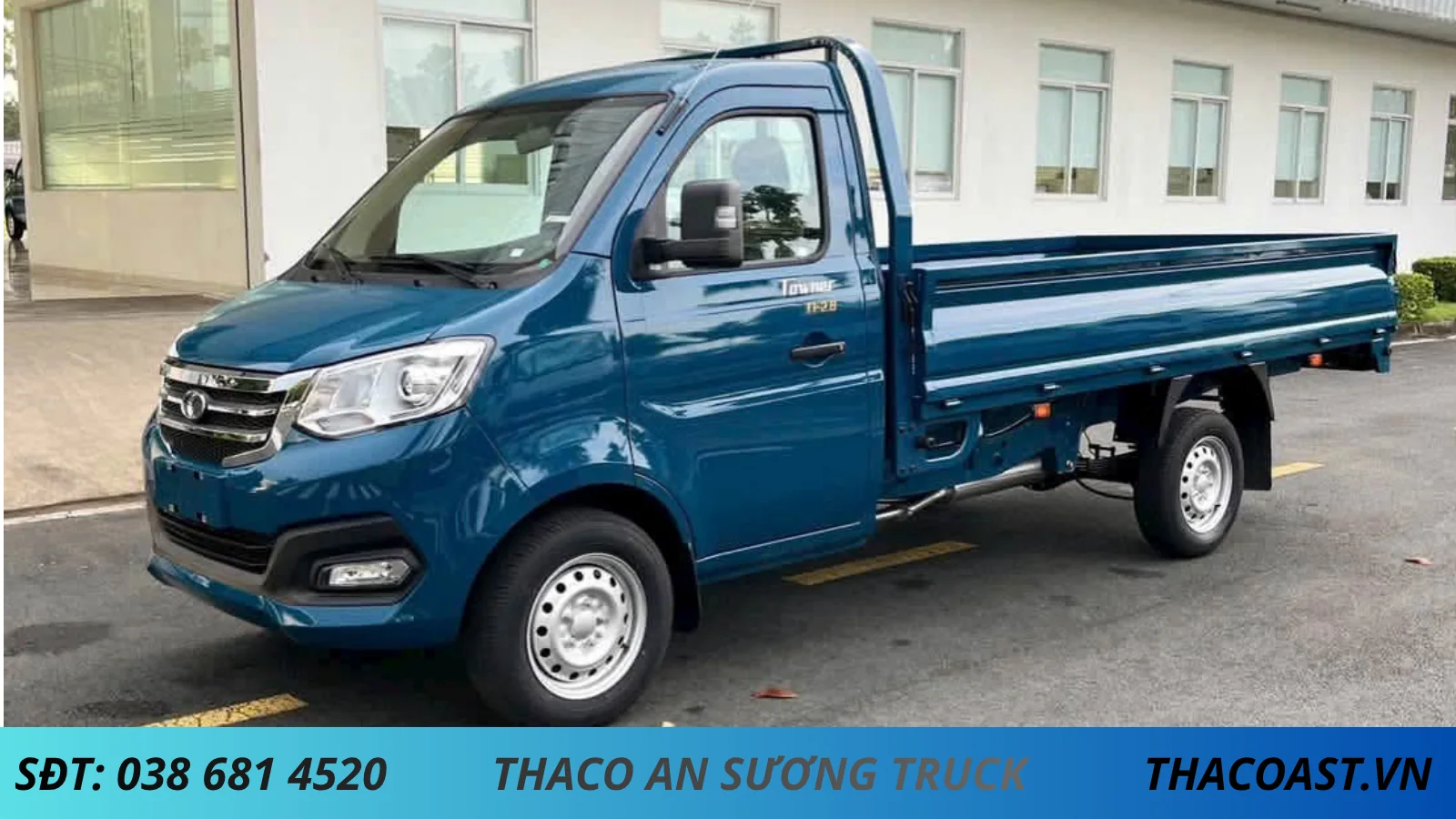 XE TẢI NHẸ 1T5 TF240 THÙNG LỬNG DÀI 3M25 MÀU XANH