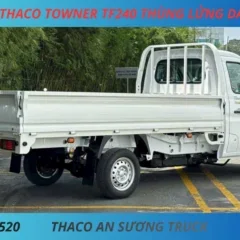 XE TẢI THACO TOWNER TF240 THÙNG LỬNG (5) XE TẢI NHẸ 1 TẤN 5 TF240 THÙNG LỬNG DÀI 3M25