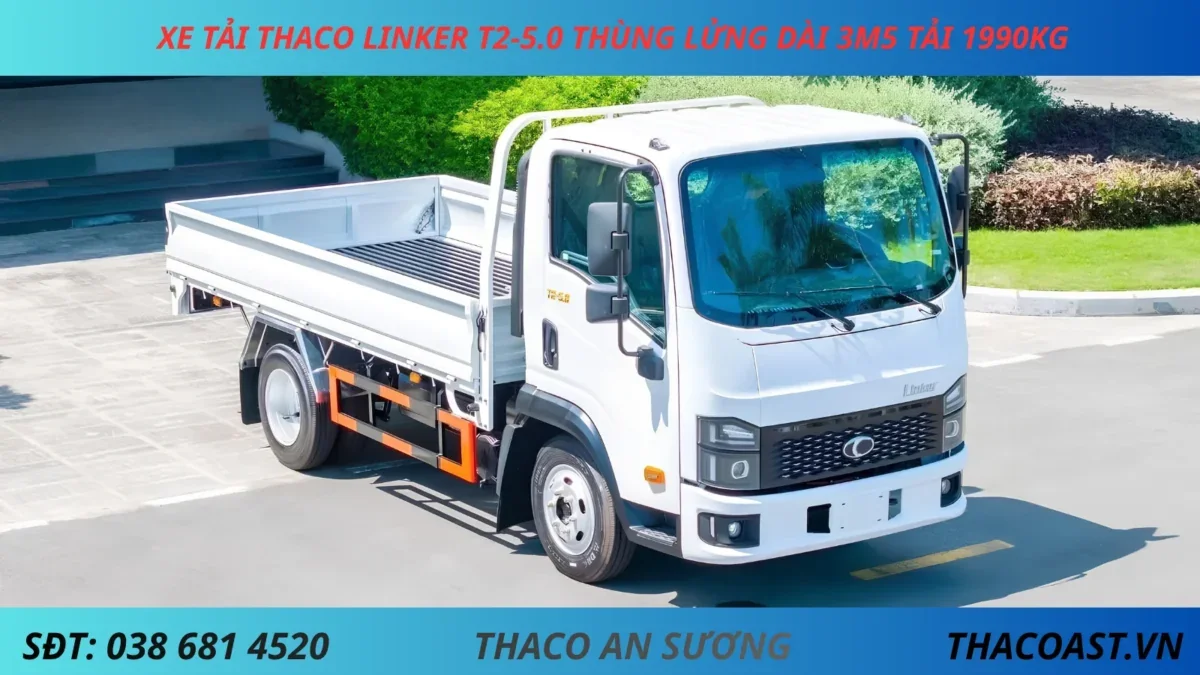 XE TẢI 2 TẤN THACO LINKER T2-5.0 THÙNG LỬNG DÀI 3M6