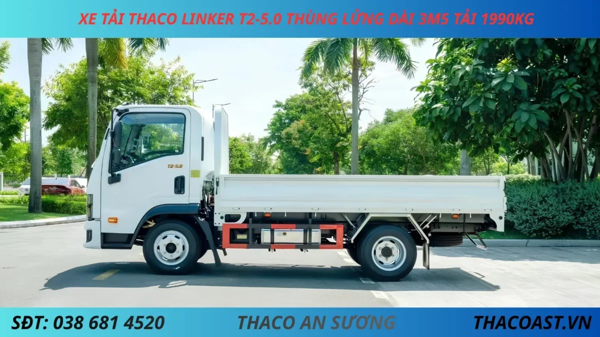 XE TẢI 2 TẤN THACO LINKER T2-5.0 THÙNG LỬNG DÀI 3M6