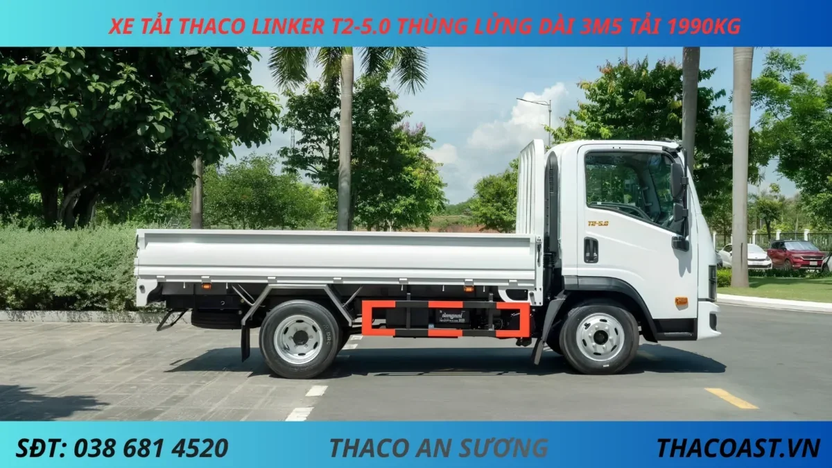 XE TẢI 2 TẤN THACO LINKER T2-5.0 THÙNG LỬNG DÀI 3M6