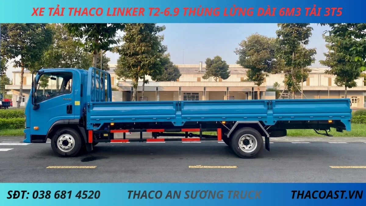 XE TẢI 3 TẤN 5 THACO LINKER T2-6.9 THÙNG LỬNG DÀI 6M3