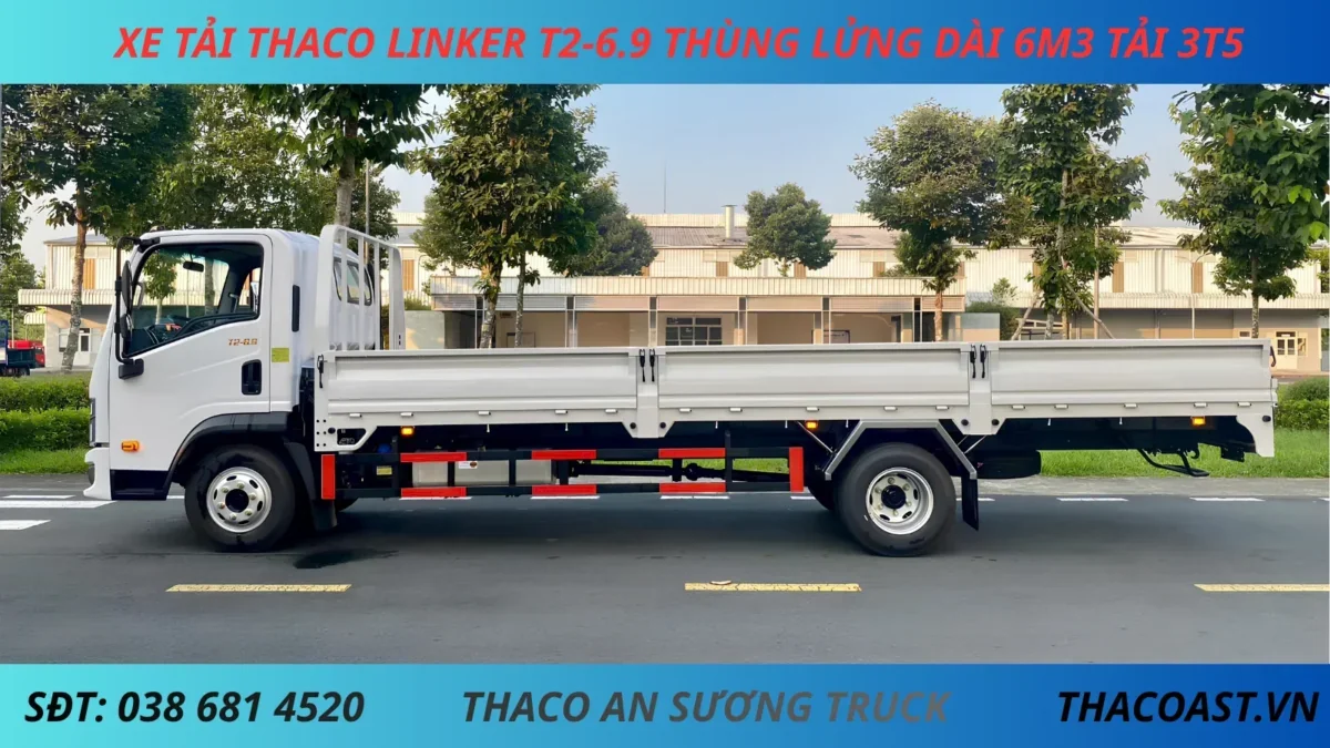 XE TẢI 3 TẤN 5 THACO LINKER T2-6.9 THÙNG LỬNG DÀI 6M3